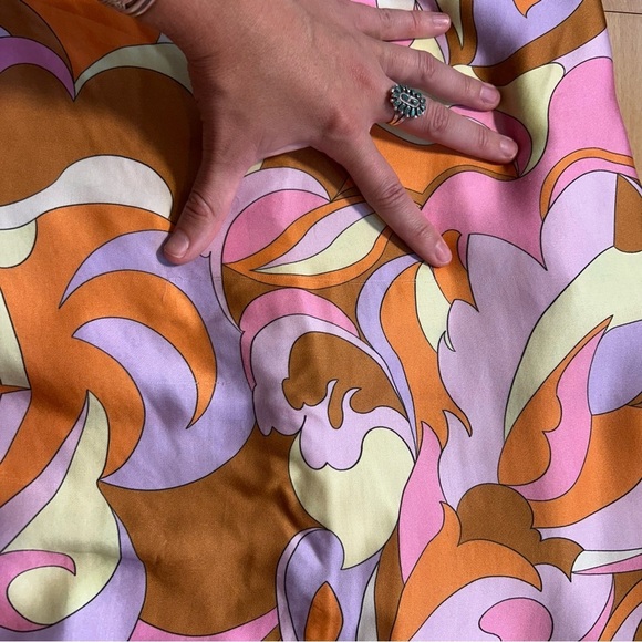 Anthropologie Delfi Collective Halter Fringe Maxi Dress Medium Retro Event - Picture 13 of 16